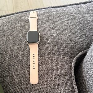 Apple Watch with Pink Band